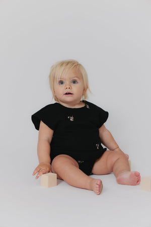 Kipp Audry Black Crochet Set