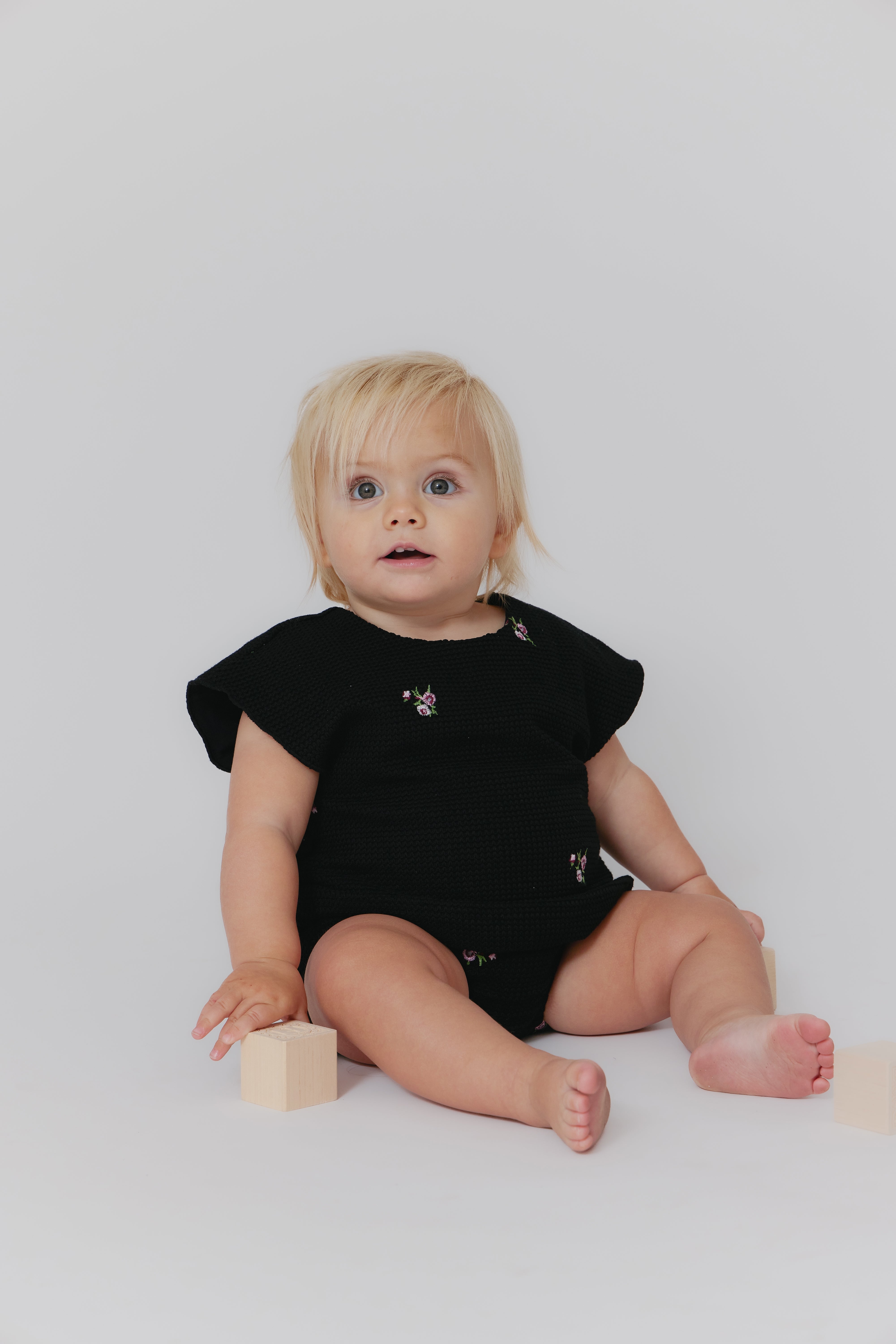 Kipp Audry Black Crochet Set