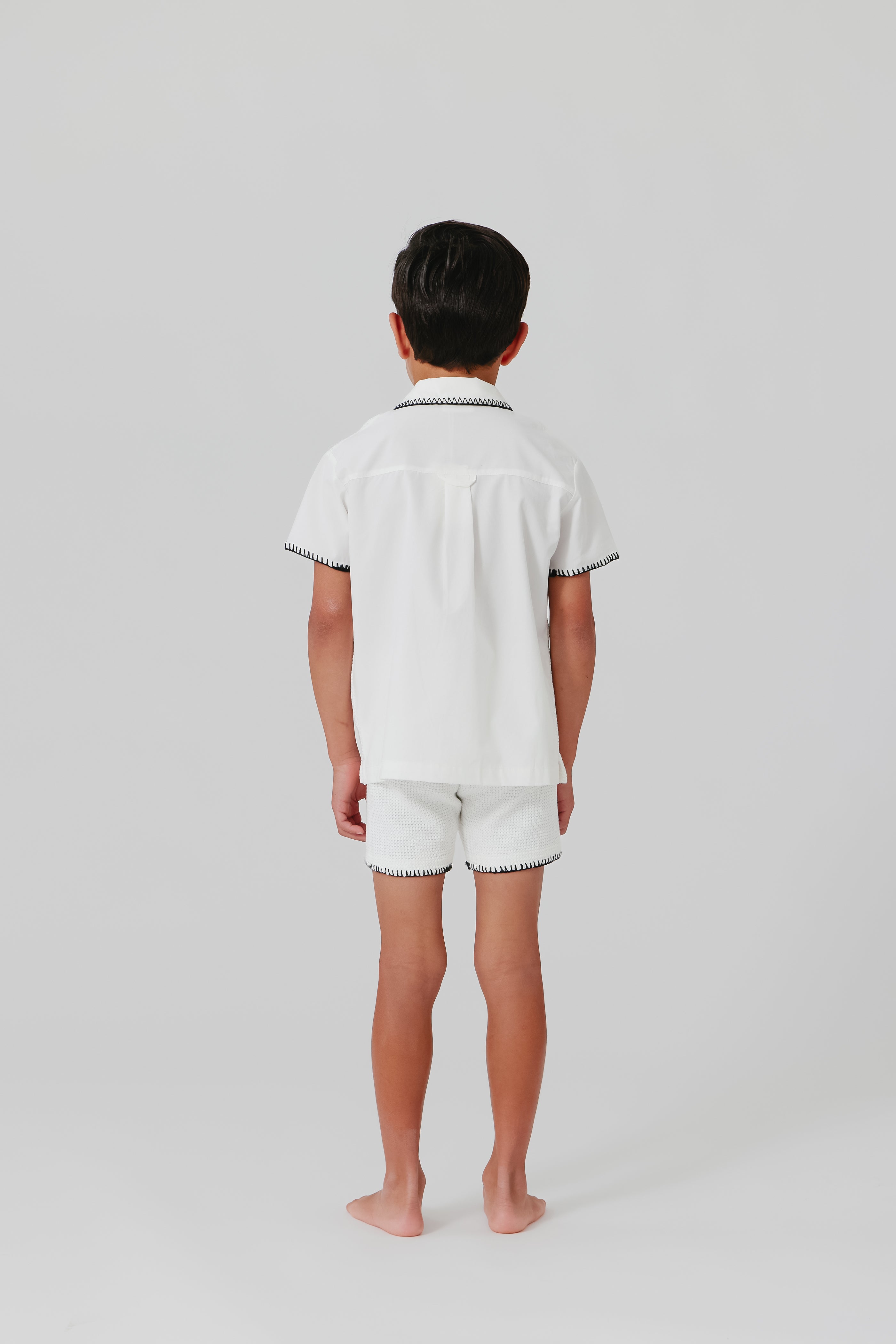 Kipp Aiden White Crochet Shorts