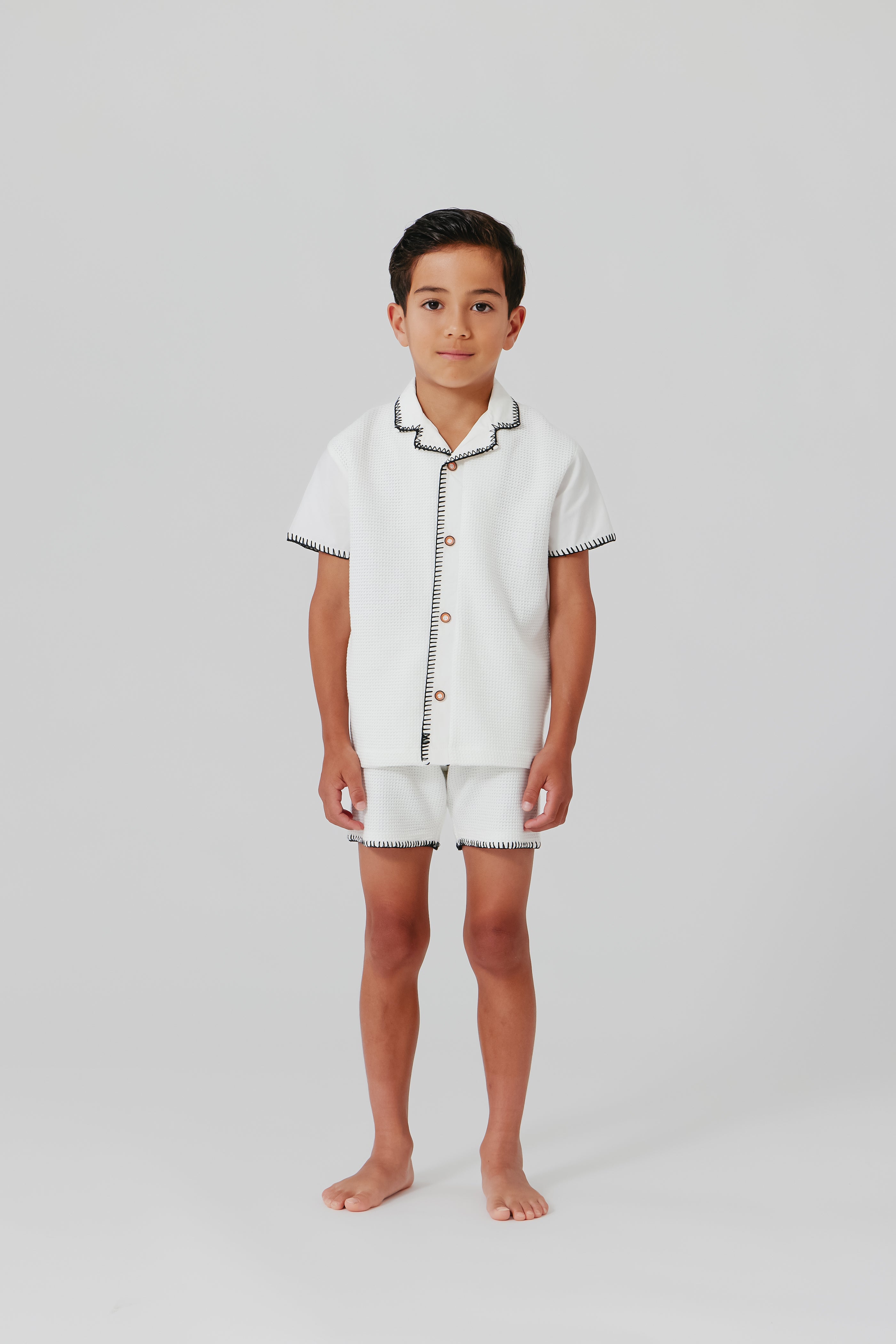 Kipp Aiden White Crochet Shorts