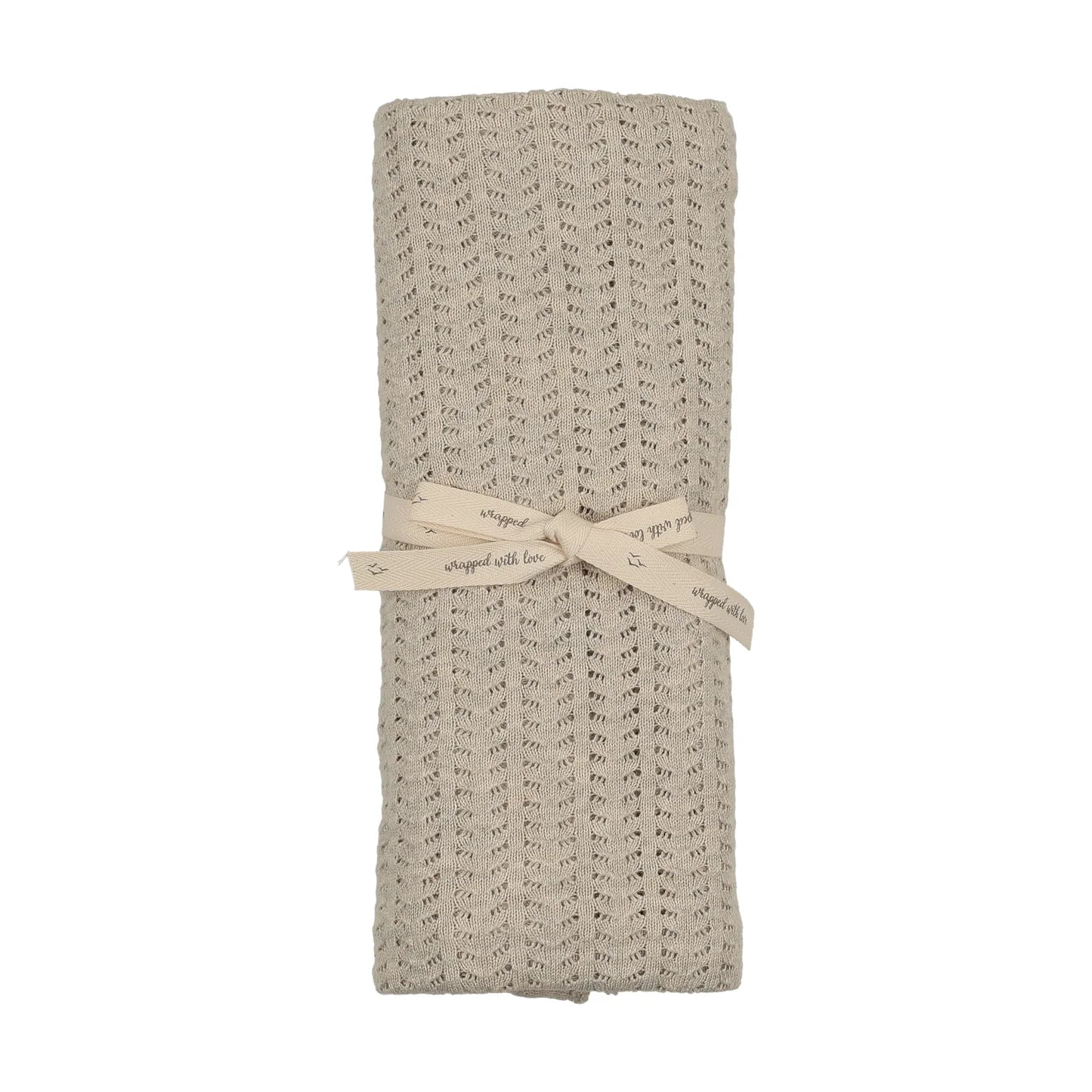 Bee and Dee Knit Ensemble Oat Crochet Blanket Soft Knit Baby Blanket Hand Crochet Design