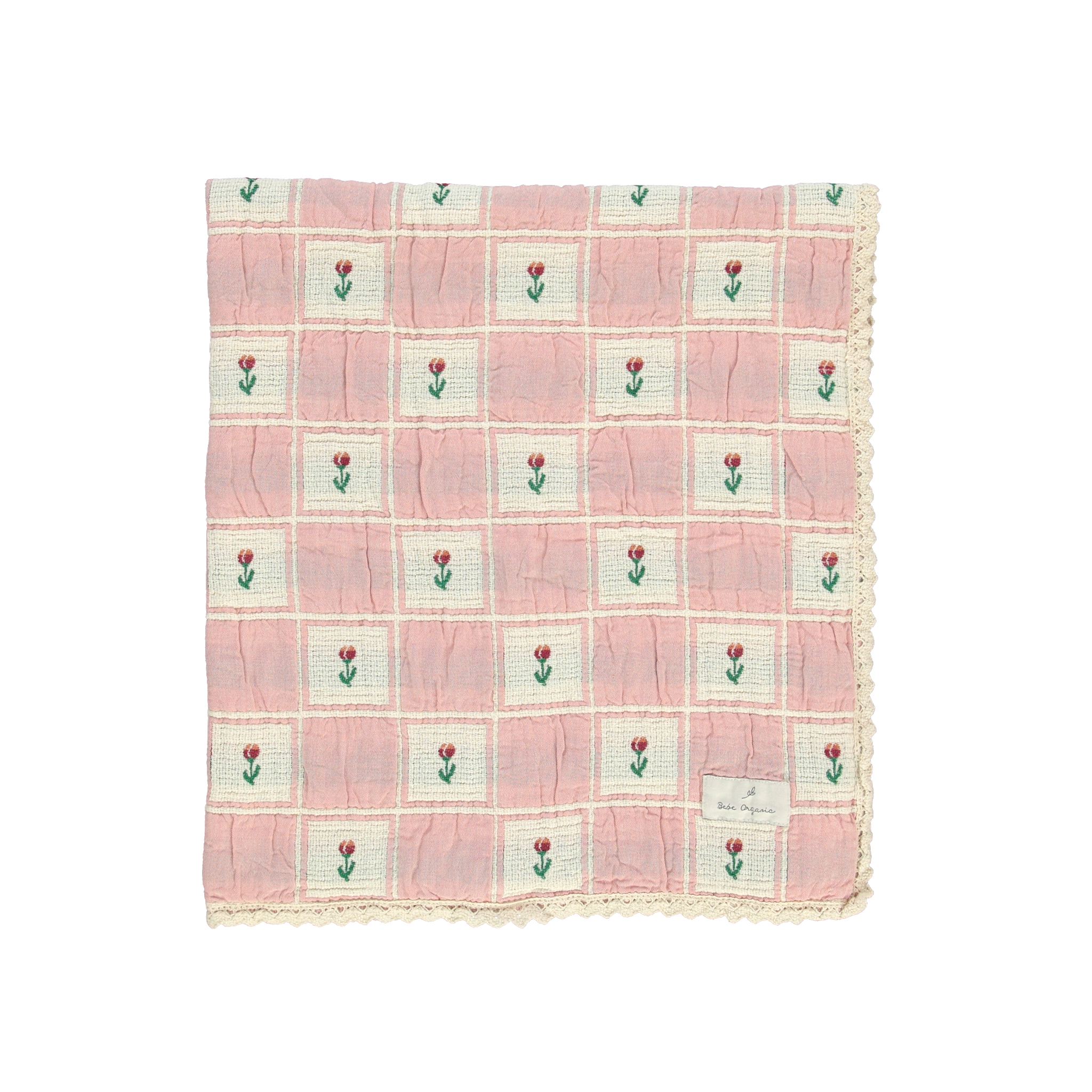 Bebe Organic Bella Blanket – Tulip Patchwork (SS26)