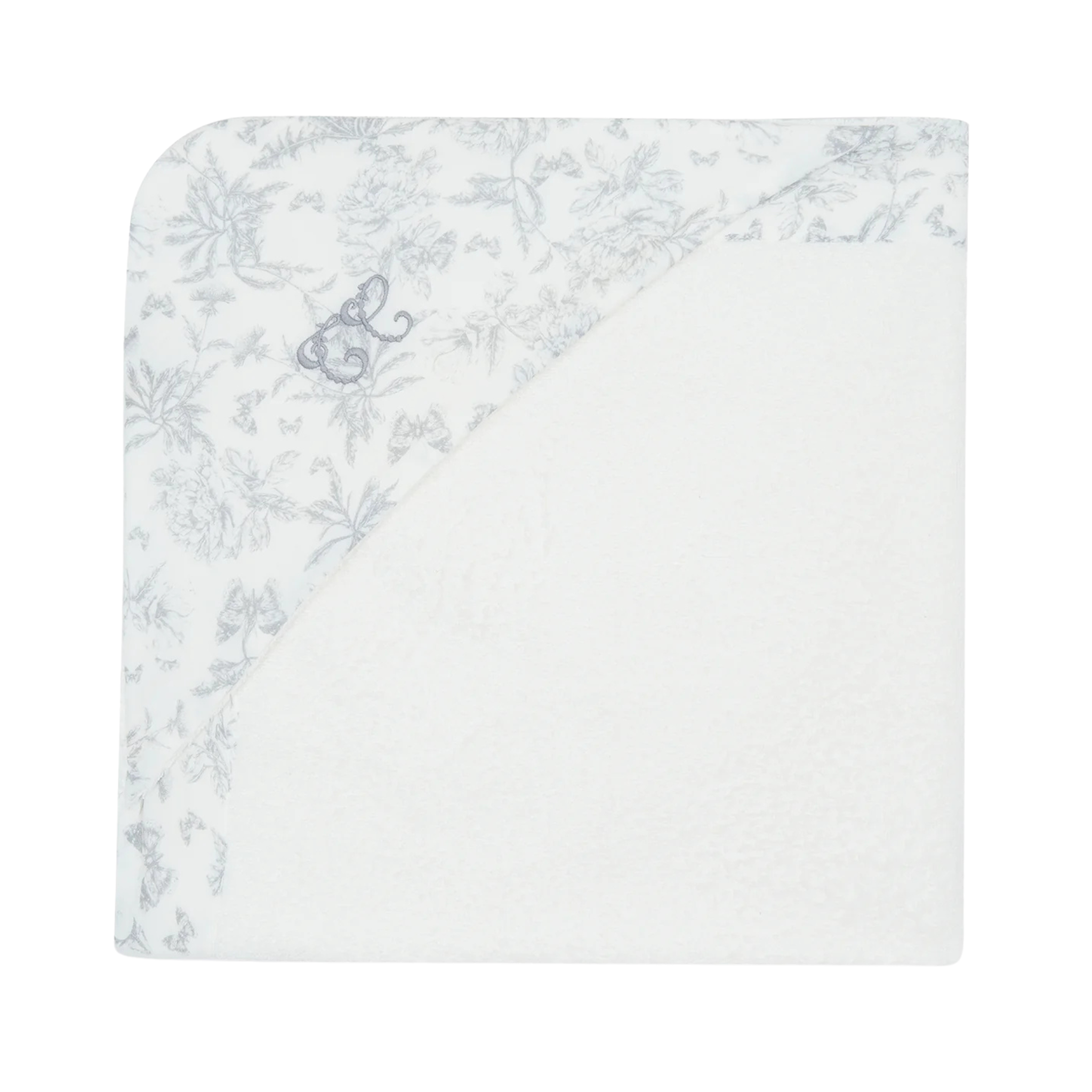 Tartine et Chocolat Grey Toile Hooded Towel