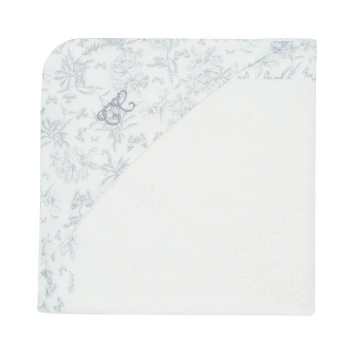Tartine et Chocolat Grey Toile Hooded Towel