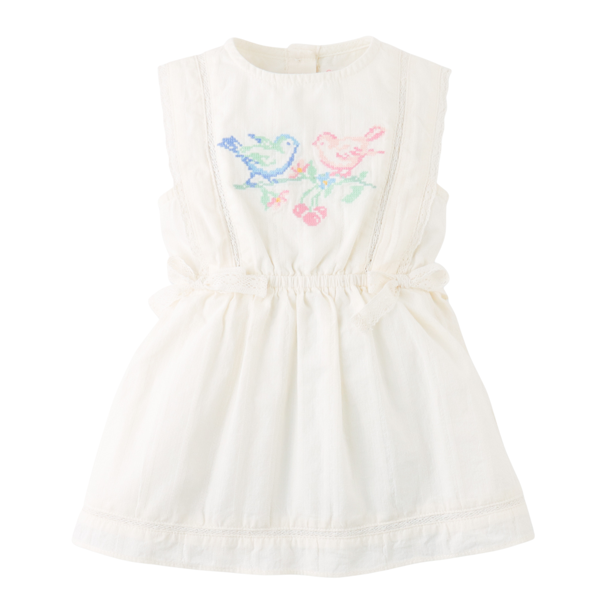 Gingersnaps Baby Charlee Cross-Stitch Embroidered Dress