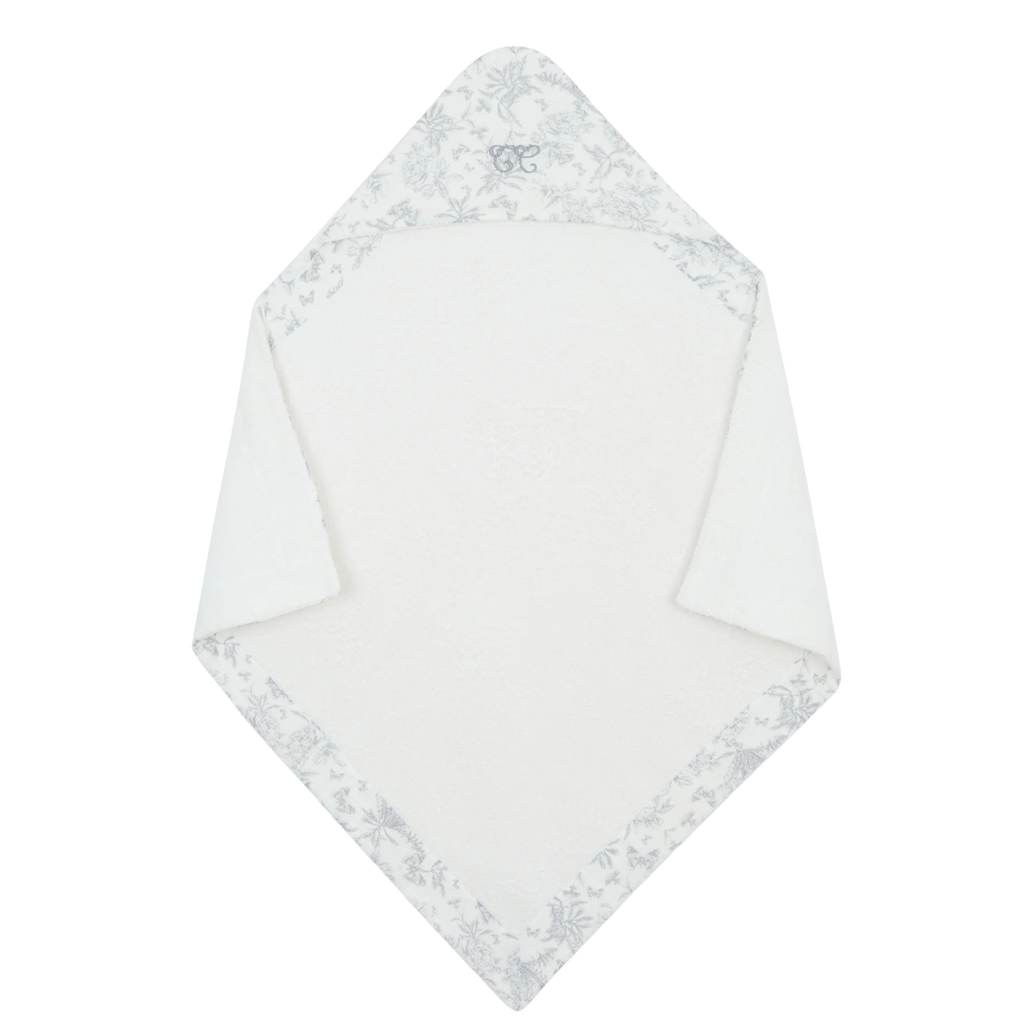 Tartine et Chocolat Grey Toile Hooded Towel