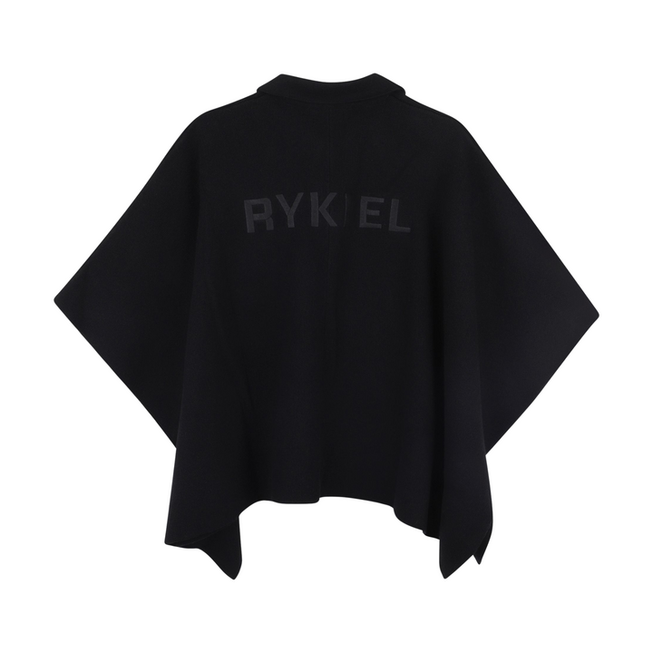 Sonia Rykiel Black Knit Cape | Designer Outerwear