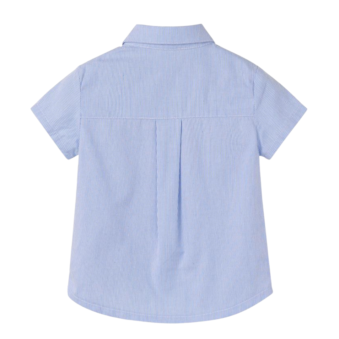 Nou Nelle Striped Boy Shirt – Light Blue Cotton Shirt