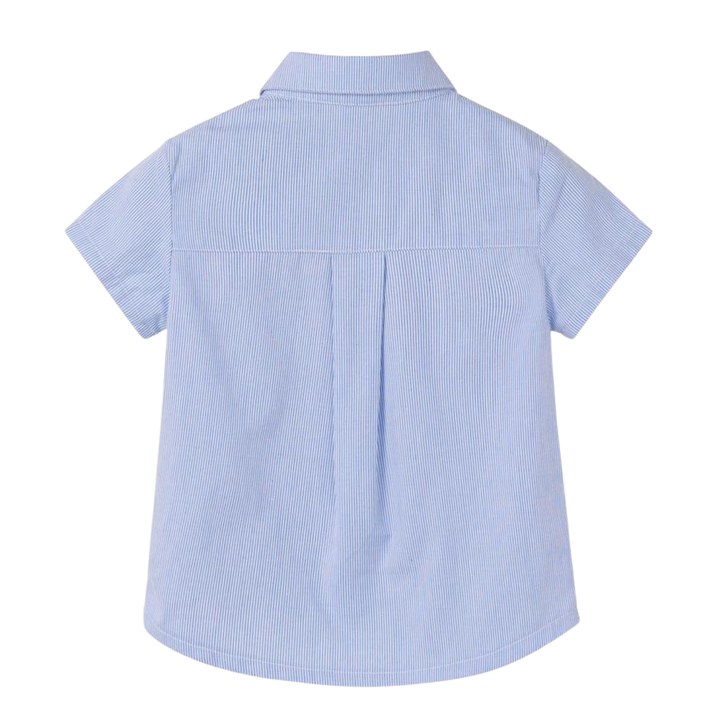 Nou Nelle Striped Boy Shirt – Light Blue Cotton Shirt