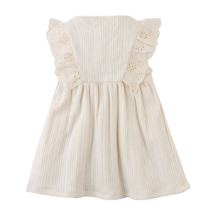 Gingersnaps Baby Elowyn Ruffle Sleeved Dress with Embroidery