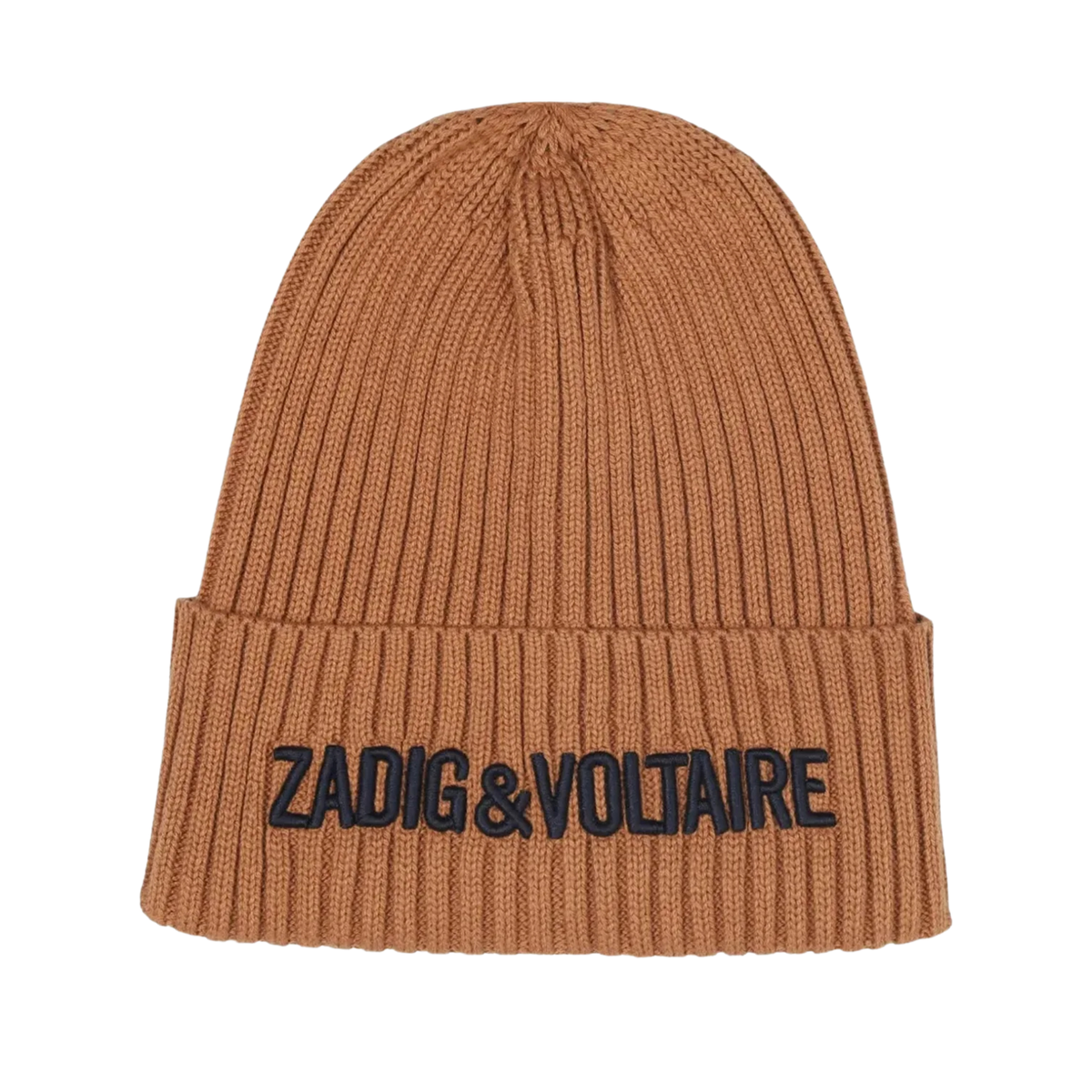 Zadig & Voltaire Ribbed Beanie Neutral Classic Texture