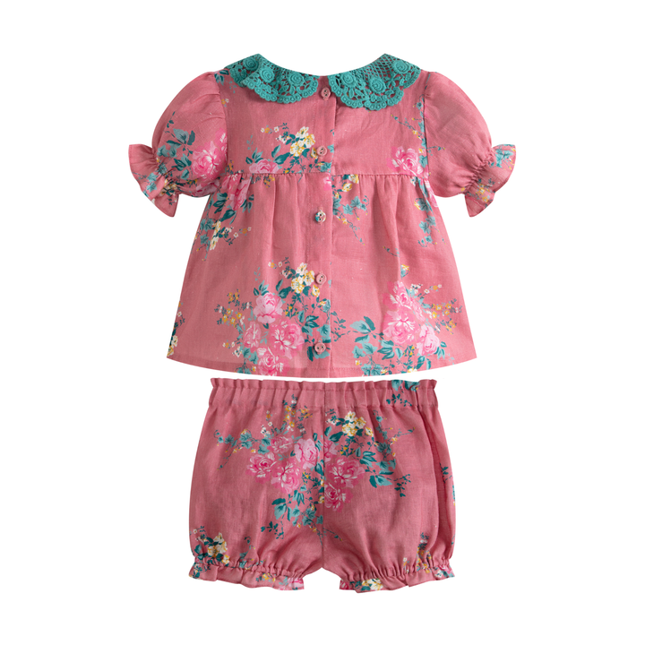 C’era una volta Franki Baby Set – Pink Flowers