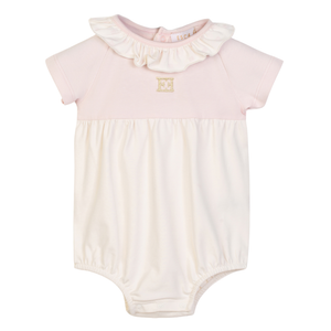 Escada Infant Girl Short Sleeve Onesie – Luxury Cotton Bodysuit