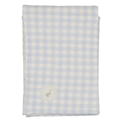 Bee & Dee Chalk White Pleated Collar Blanket Elegant Minimalist Boutique Newborn Toddler Nursery Accessory