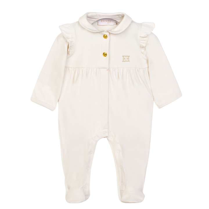 Escada Infant Girl Long Sleeve Footie – Luxury Baby Sleepsuit