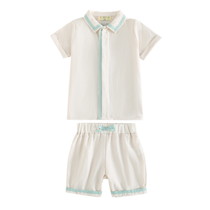 Bennet Boys Collar Shirt + Short Pants Set