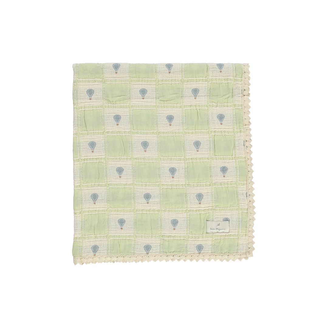 Bebe Organic Balloon Blanket – Sand Balloon Patchwork Baby Blanket