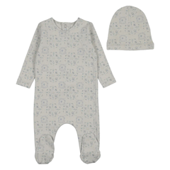 Bee and Dee - Sweet Pattern Footie/Beanie