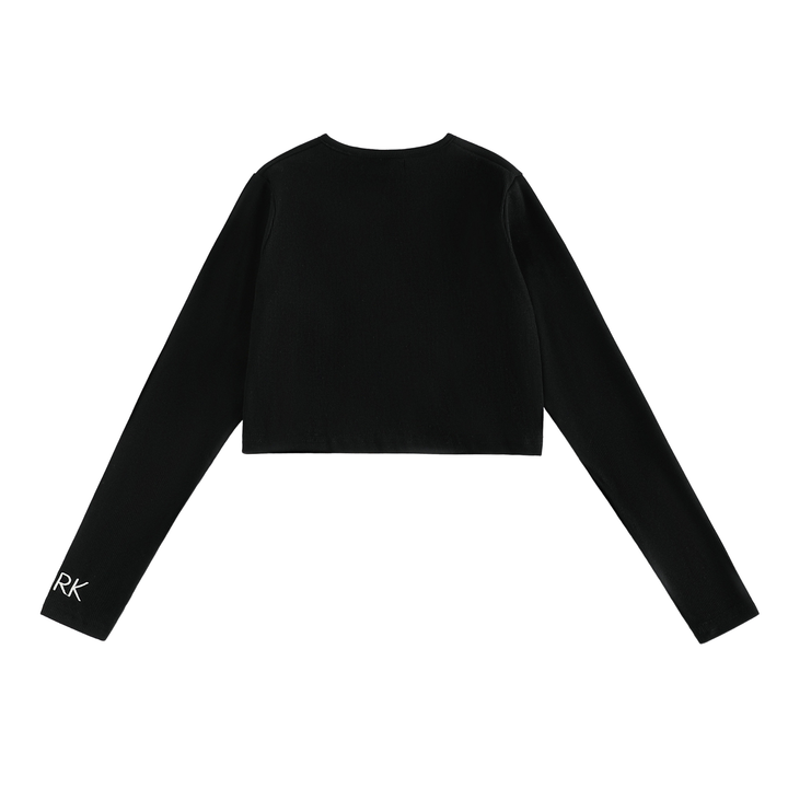 Emery Ribbed Cropped Cardigan