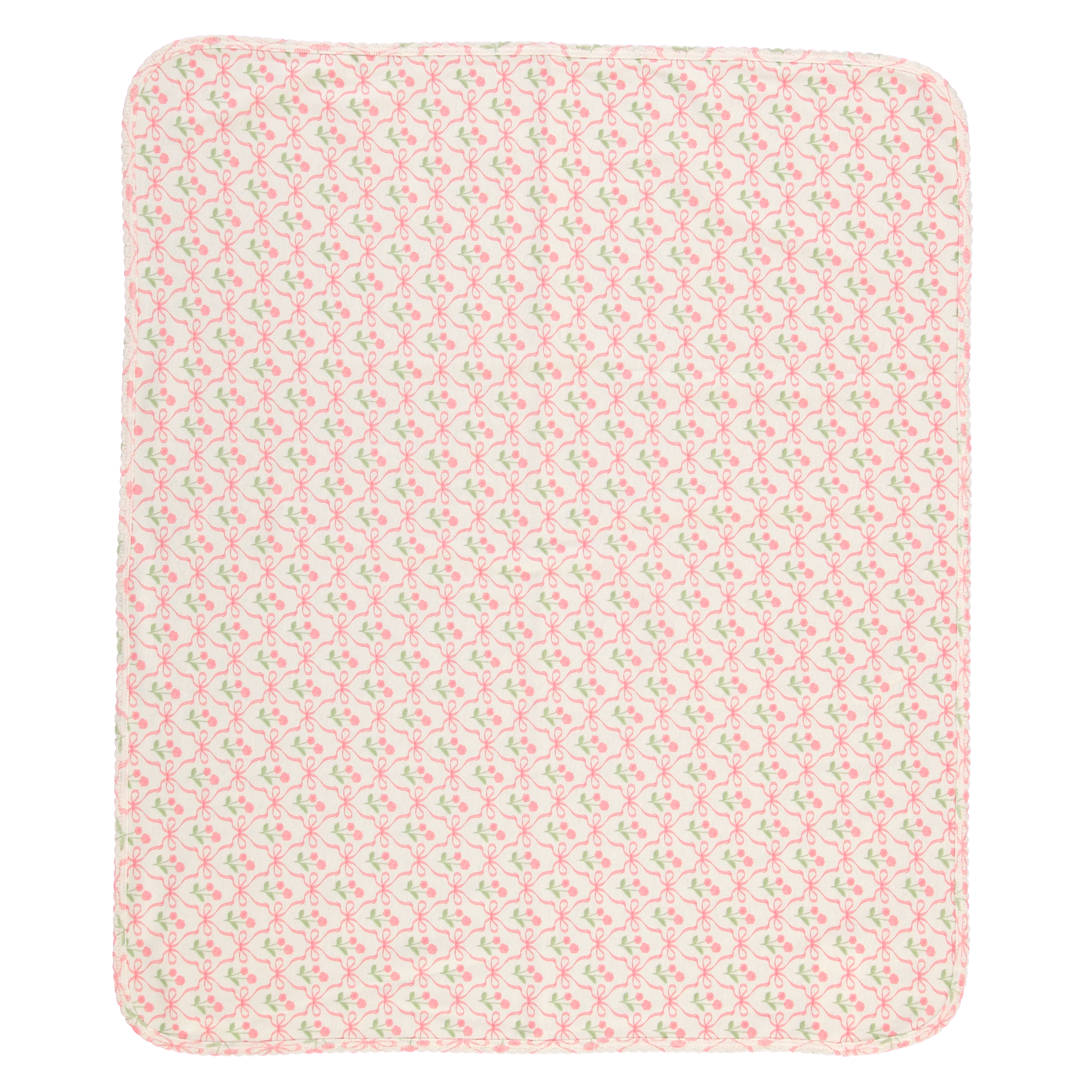 Bebe Organic Geometric Bow Blossom Blanket – Baby Blanket