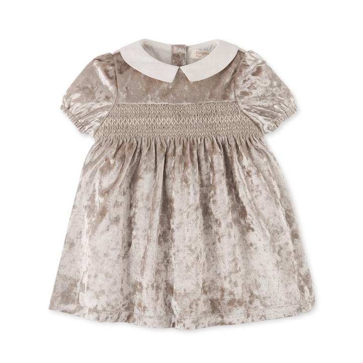 Ginger Snaps | Baby Girl Selina Short Sleeves Smocked Dress