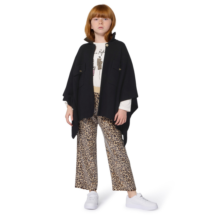 Sonia Rykiel Black Knit Cape | Designer Outerwear