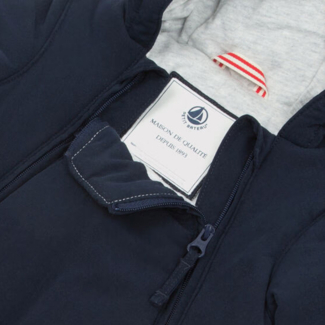 Petit Bateau| Navy Hooded Snowsuit