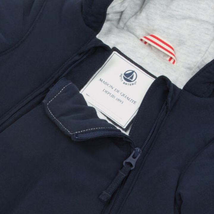 Petit Bateau| Navy Hooded Snowsuit
