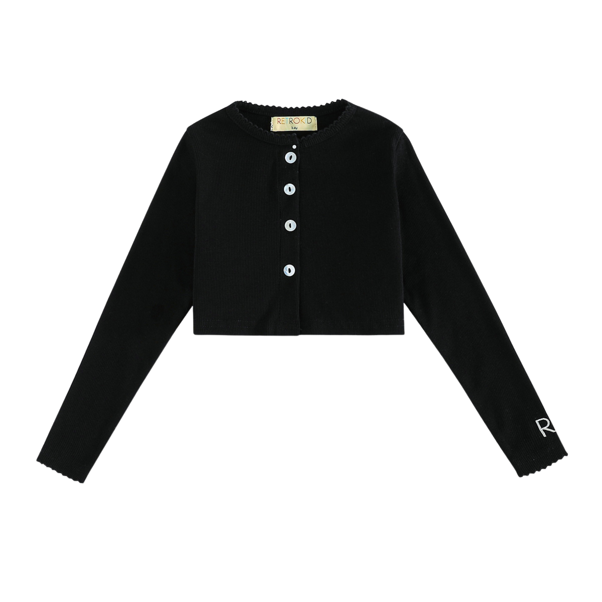 Emery Ribbed Cropped Cardigan