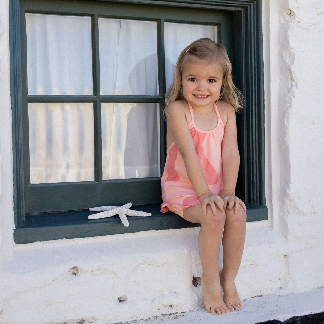 Tess Logo All Over Halter Baby Girl Set