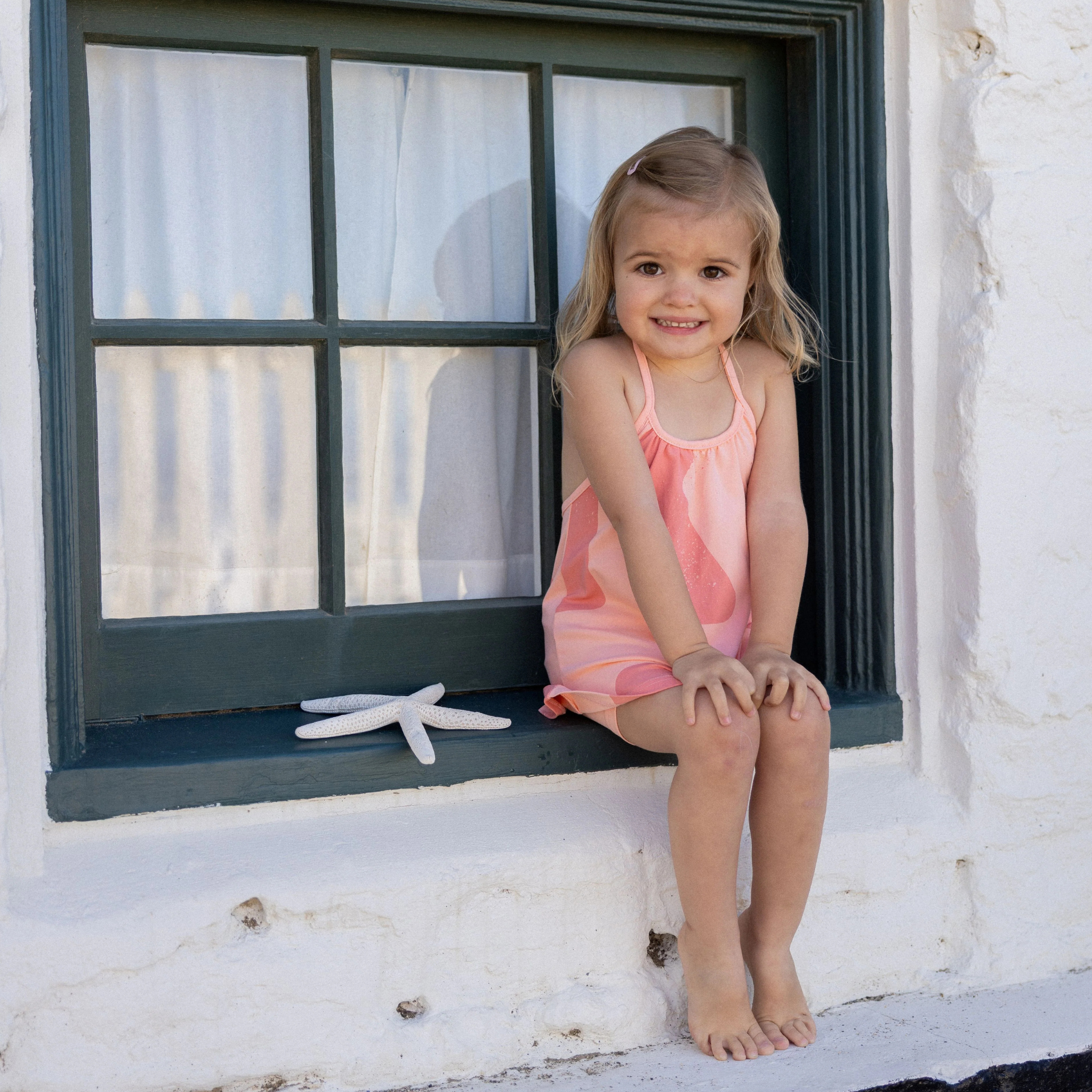 Tess Logo All Over Halter Baby Girl Set