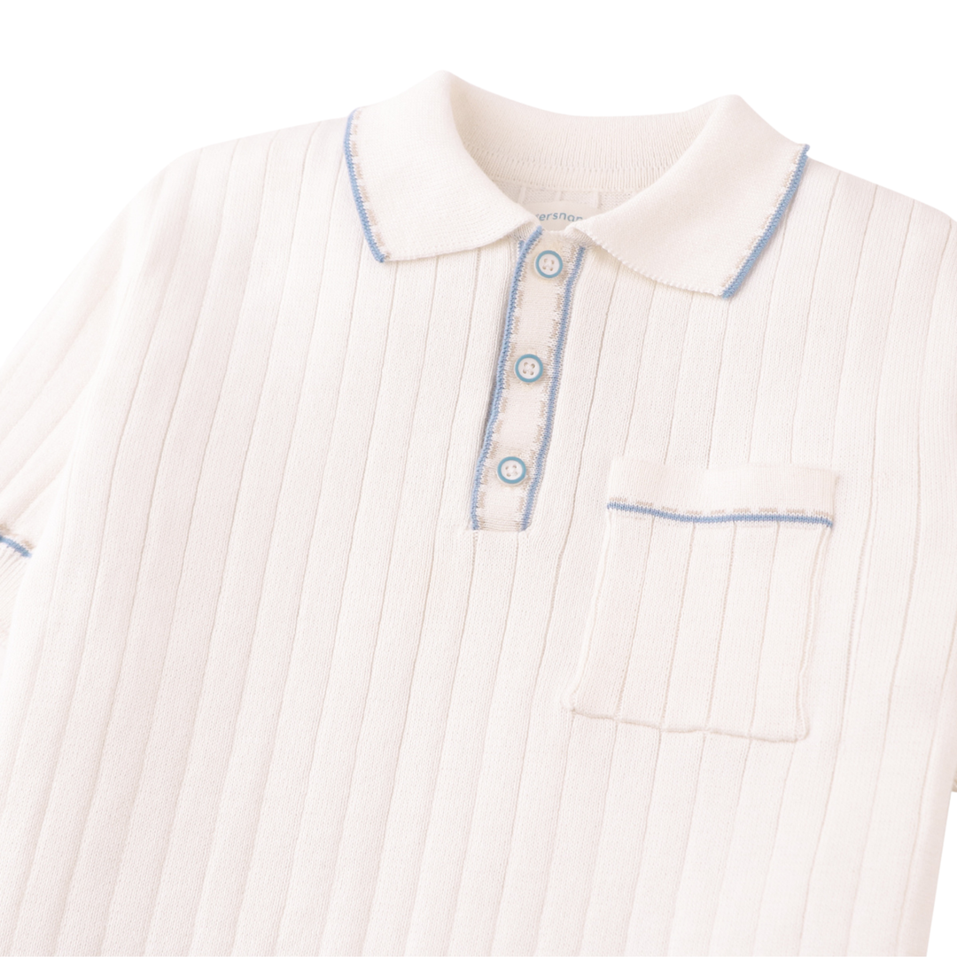 Gingersnaps Reiner Polo Shirt with Stripe Tipping Accents