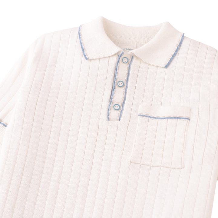Gingersnaps Reiner Polo Shirt with Stripe Tipping Accents