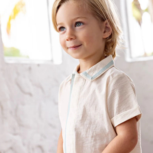 Bennet Boys Collar Shirt + Short Pants Set