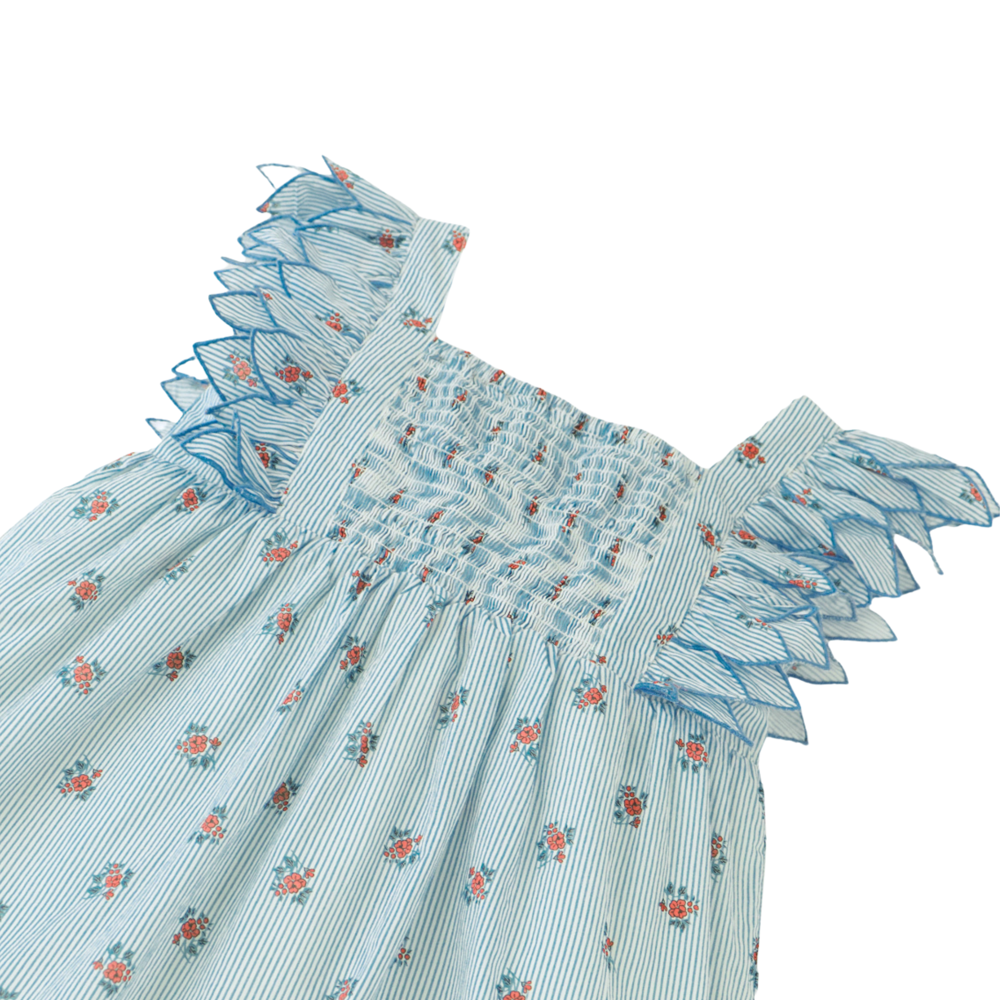 Gingersnaps Chloe Apron Dress – Smocked Bodice & Petal Sleeves