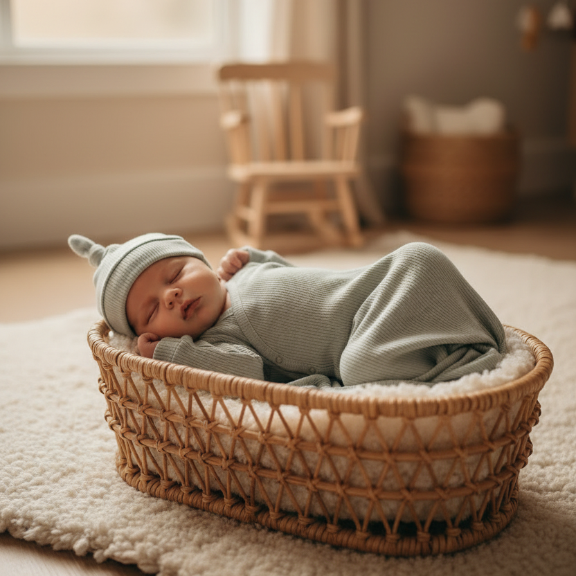 MarMar Copenhagen Taki Newborn Gift Set – Organic Footie, Hat & Blanket