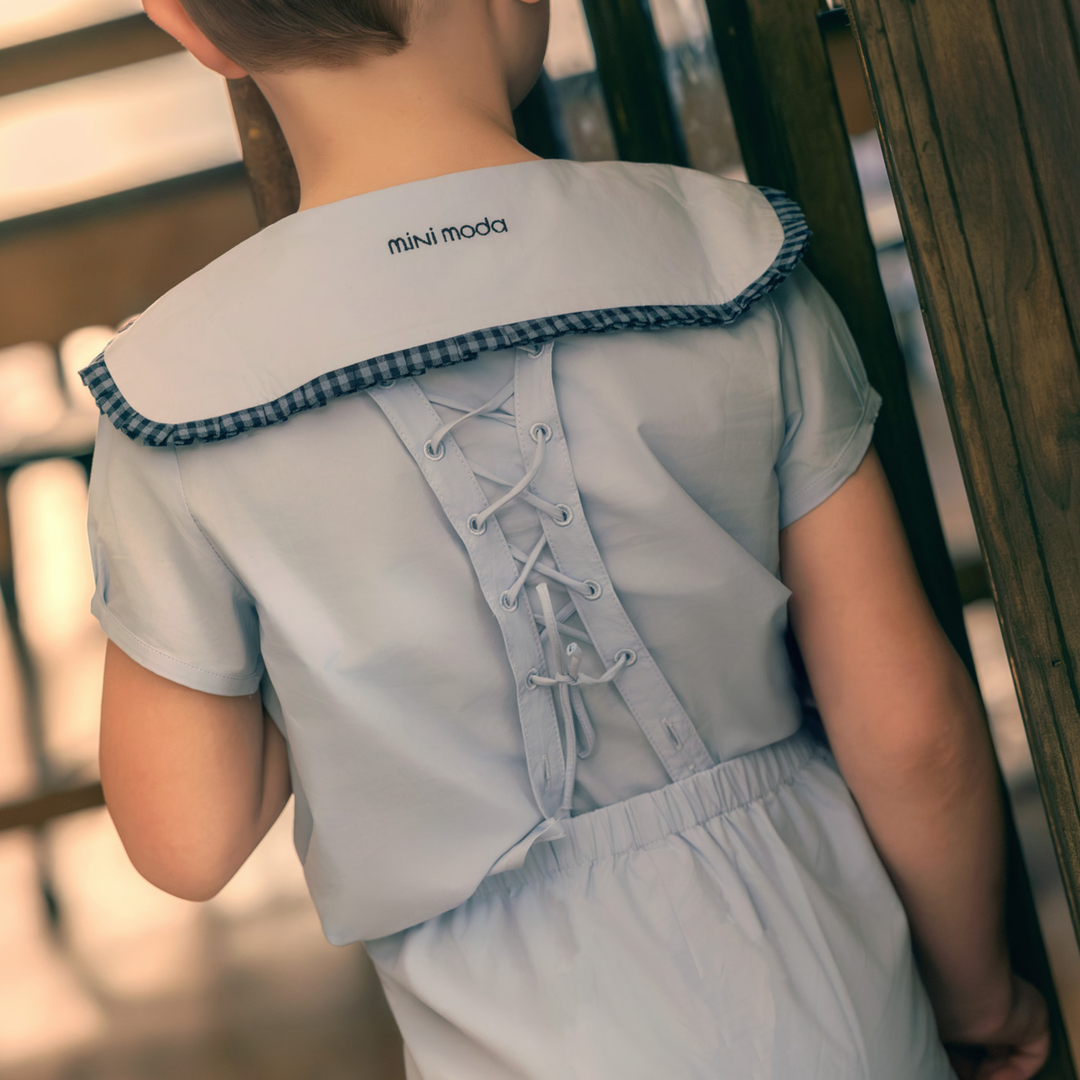 Mini Moda - Rosette Tie-back Trousers