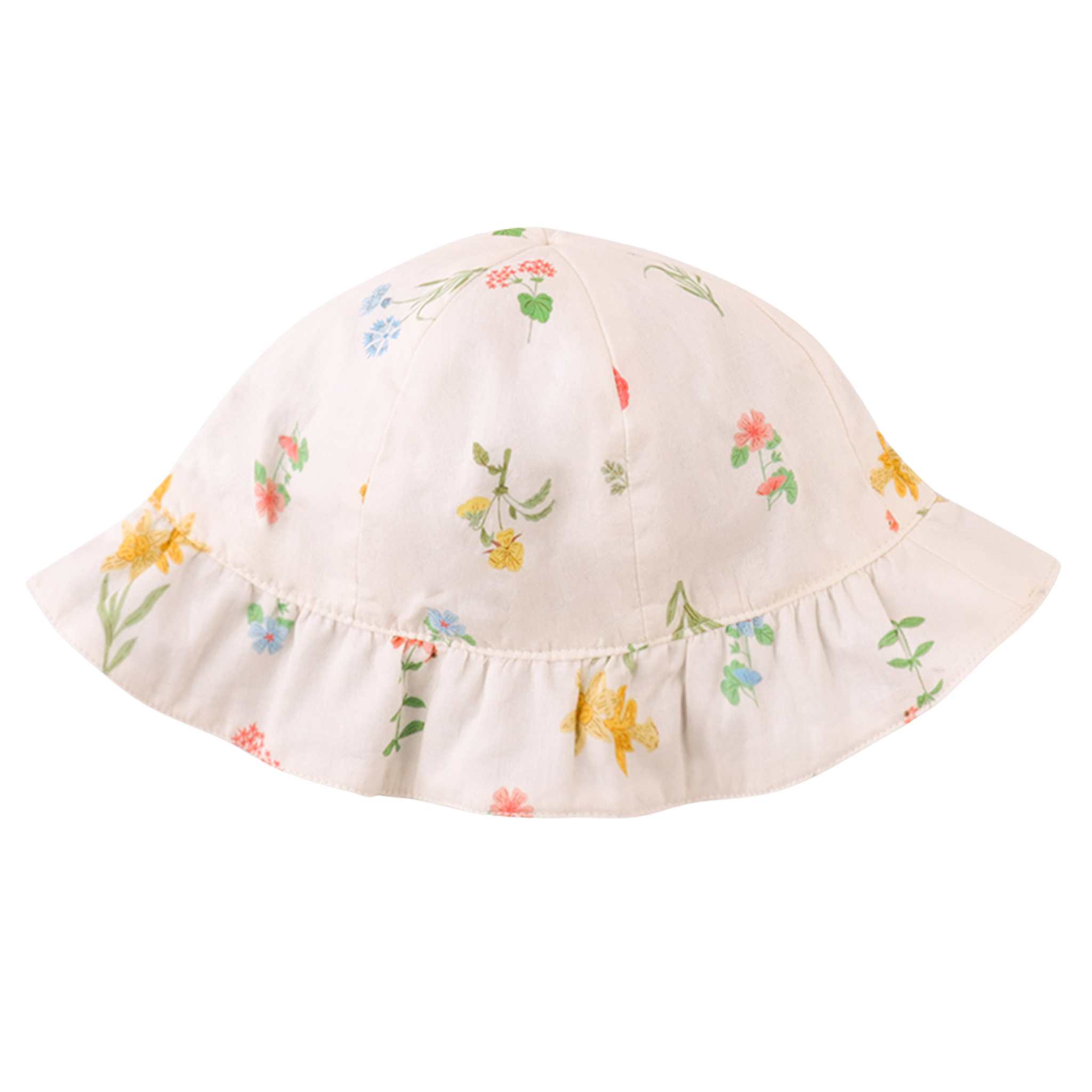 Gingersnaps Vale Reversible Bucket Hat with Ruffled Brim