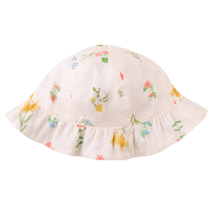 Gingersnaps Vale Reversible Bucket Hat with Ruffled Brim