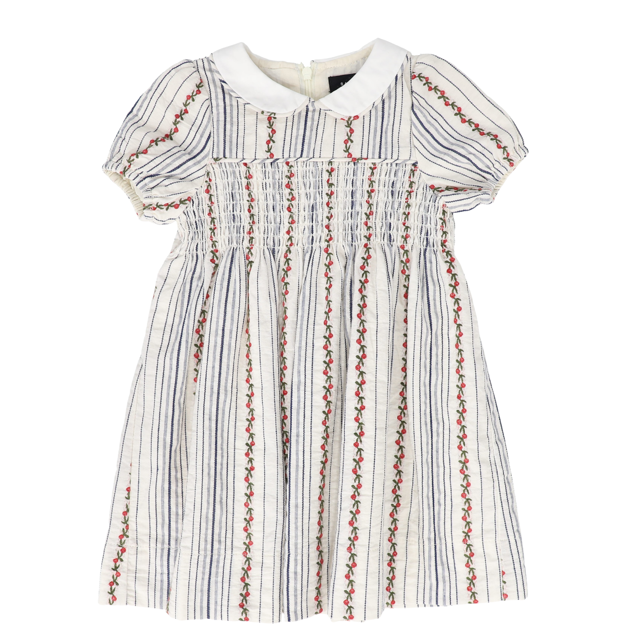 Girls Smocked Chest Floral Print Dress – Timeless Cotton Dress