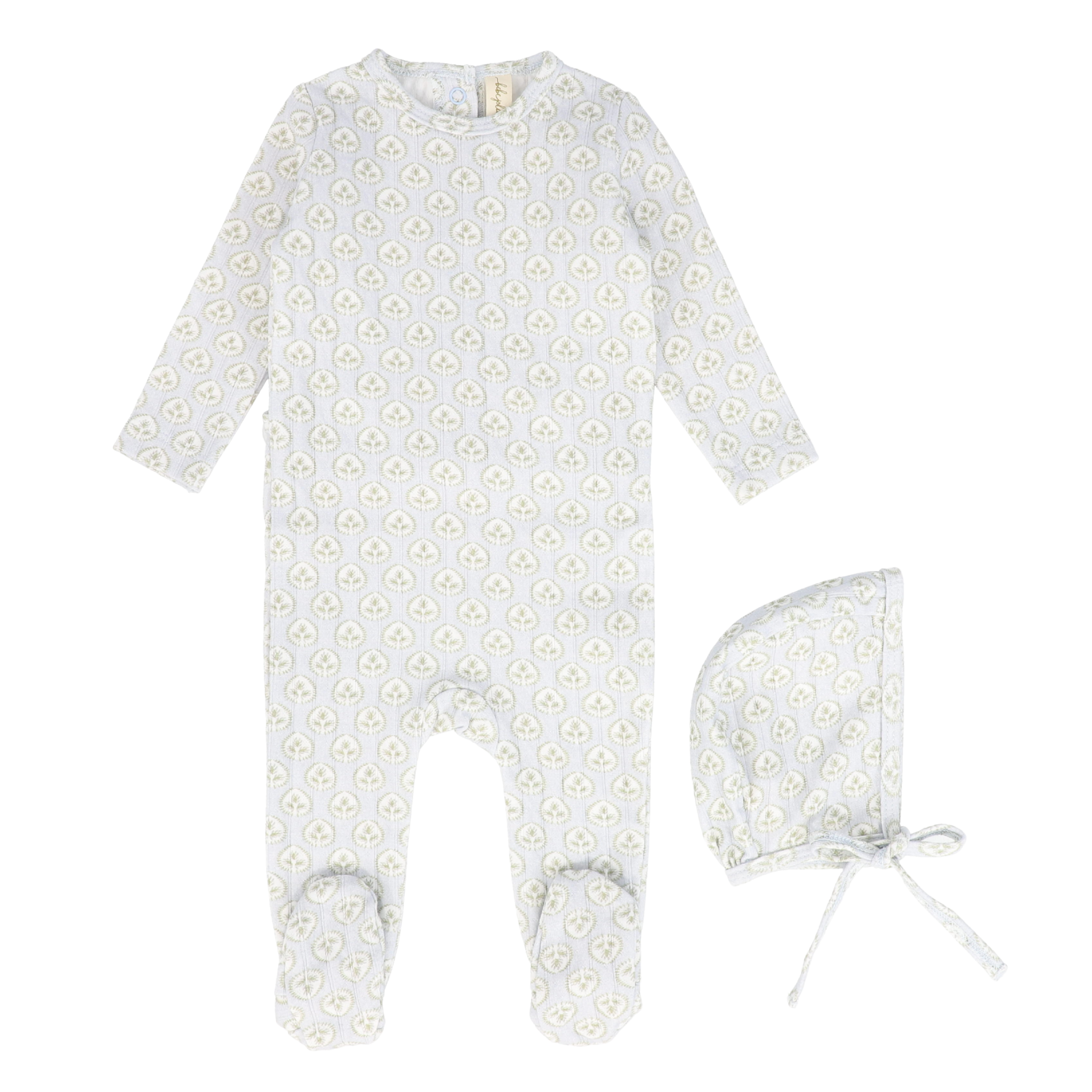 Pointelle Wrap Footie – Soft Cotton Baby Sleepwear