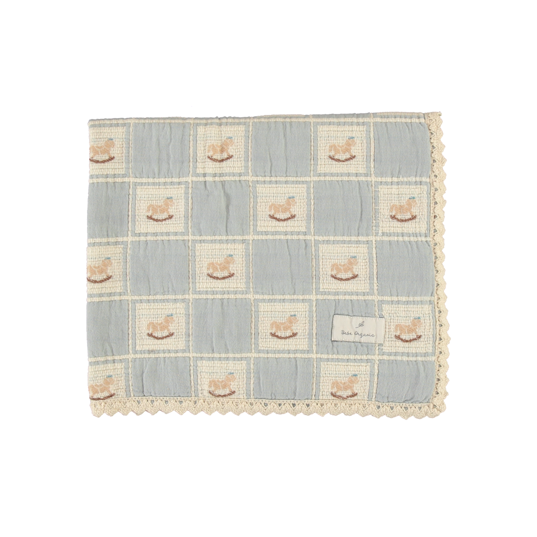 Bebe Organic Rocking Horse Blanket – Soft Knit Baby Comfort