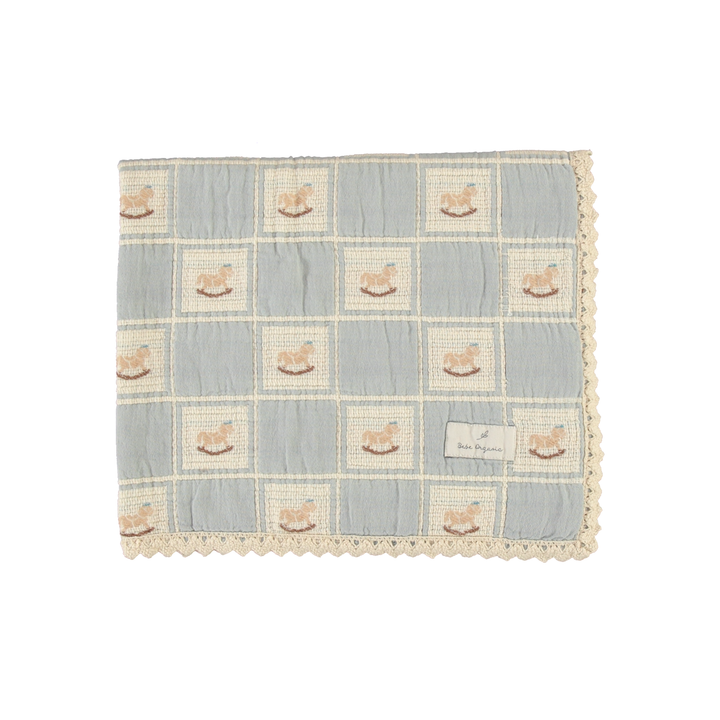 Bebe Organic Rocking Horse Blanket – Soft Knit Baby Comfort