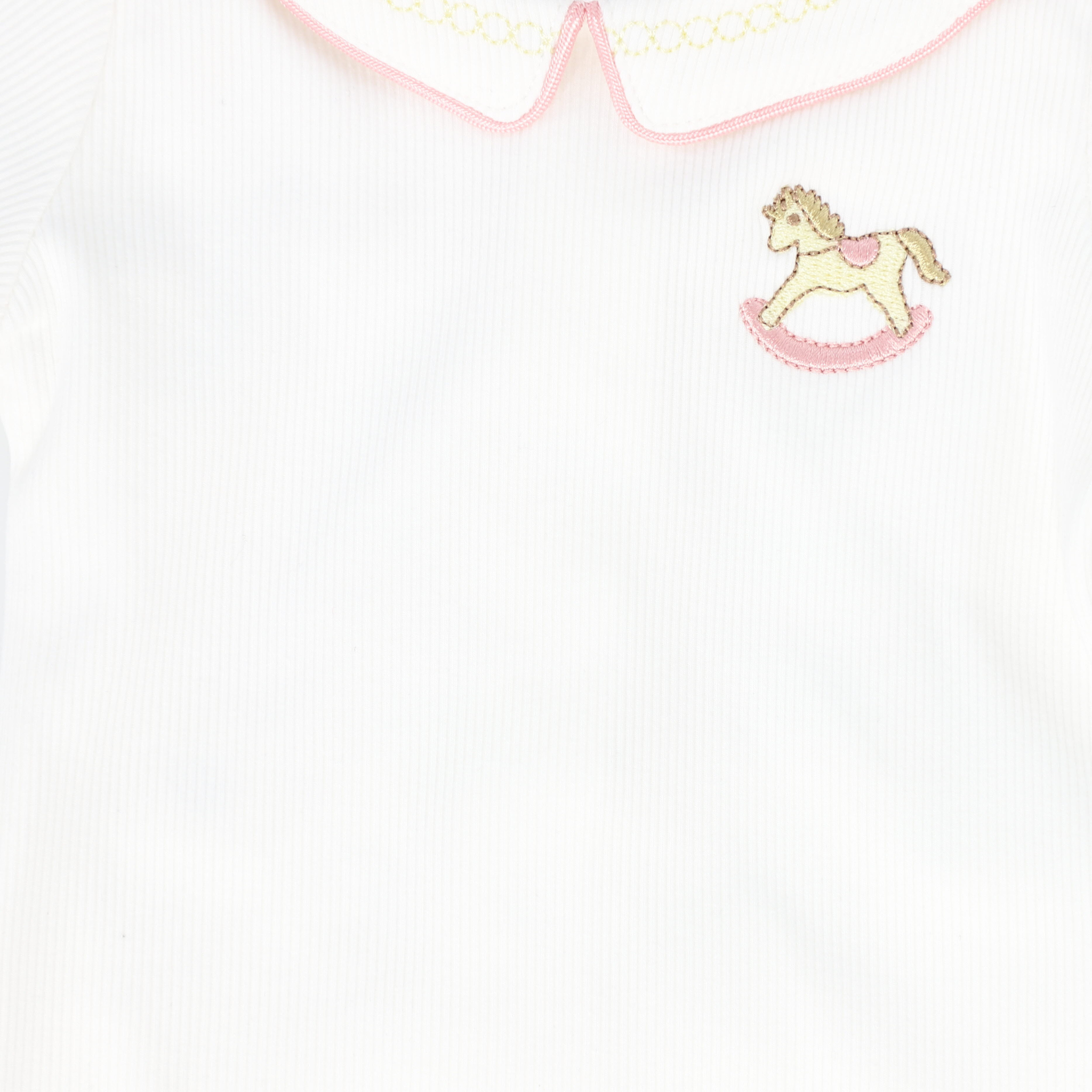 Rocking Horse Embroidered Footie