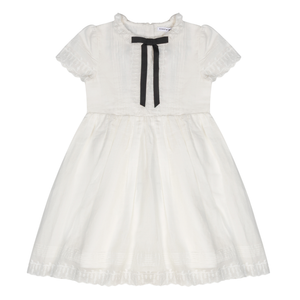 Little Parni - Girls Evening Bow Dress Short Sleeves