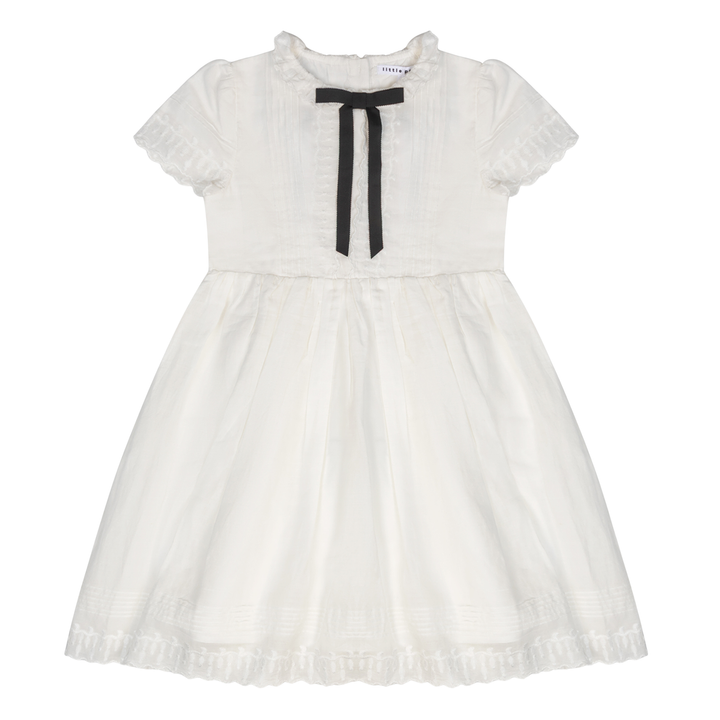 Little Parni - Girls Evening Bow Dress Short Sleeves