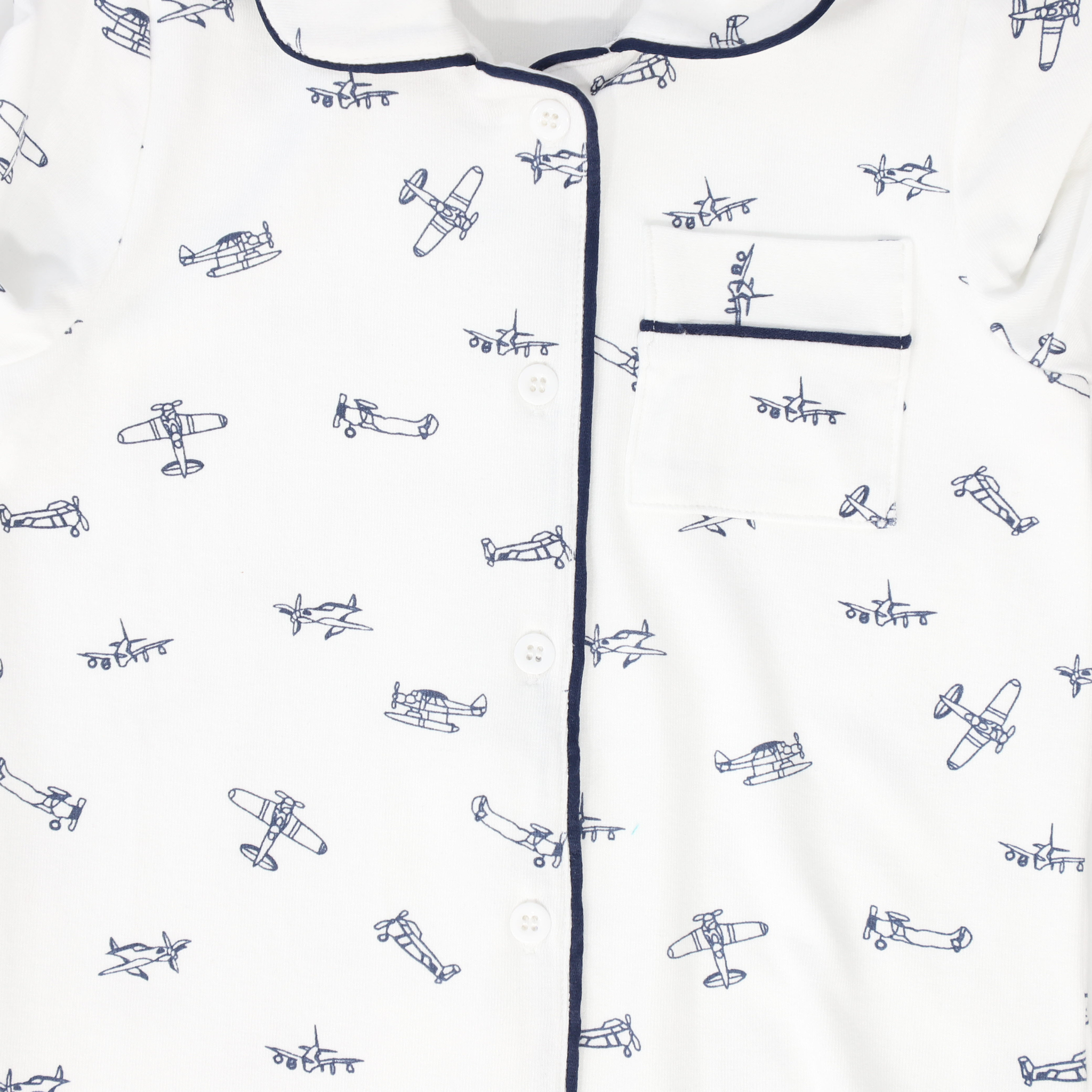 Piped Printed Pajama – Kids’ Soft Cotton Sleepwear Set