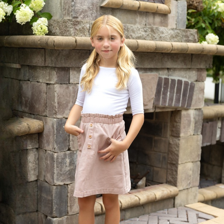 Mode Avant Paris Pink Denim Skirt