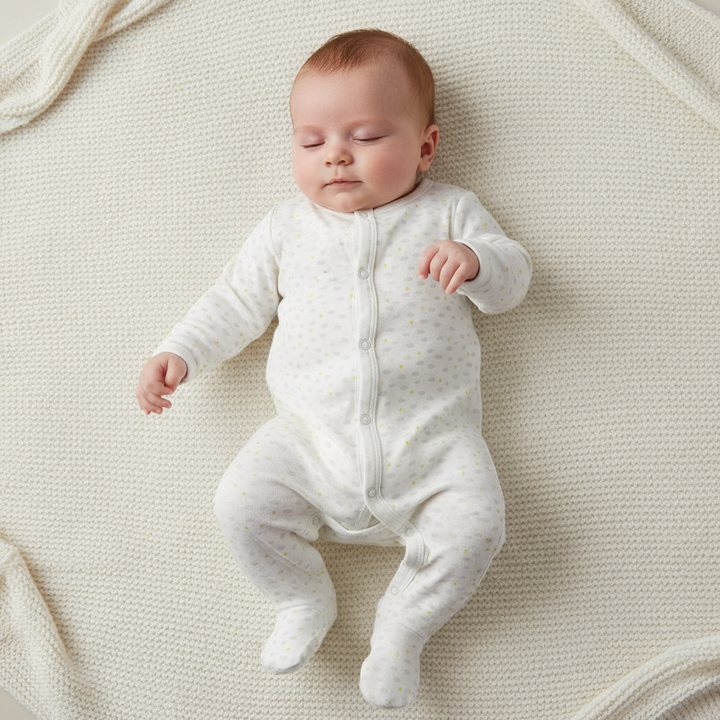 Petit Bateau Cloud Print Footie