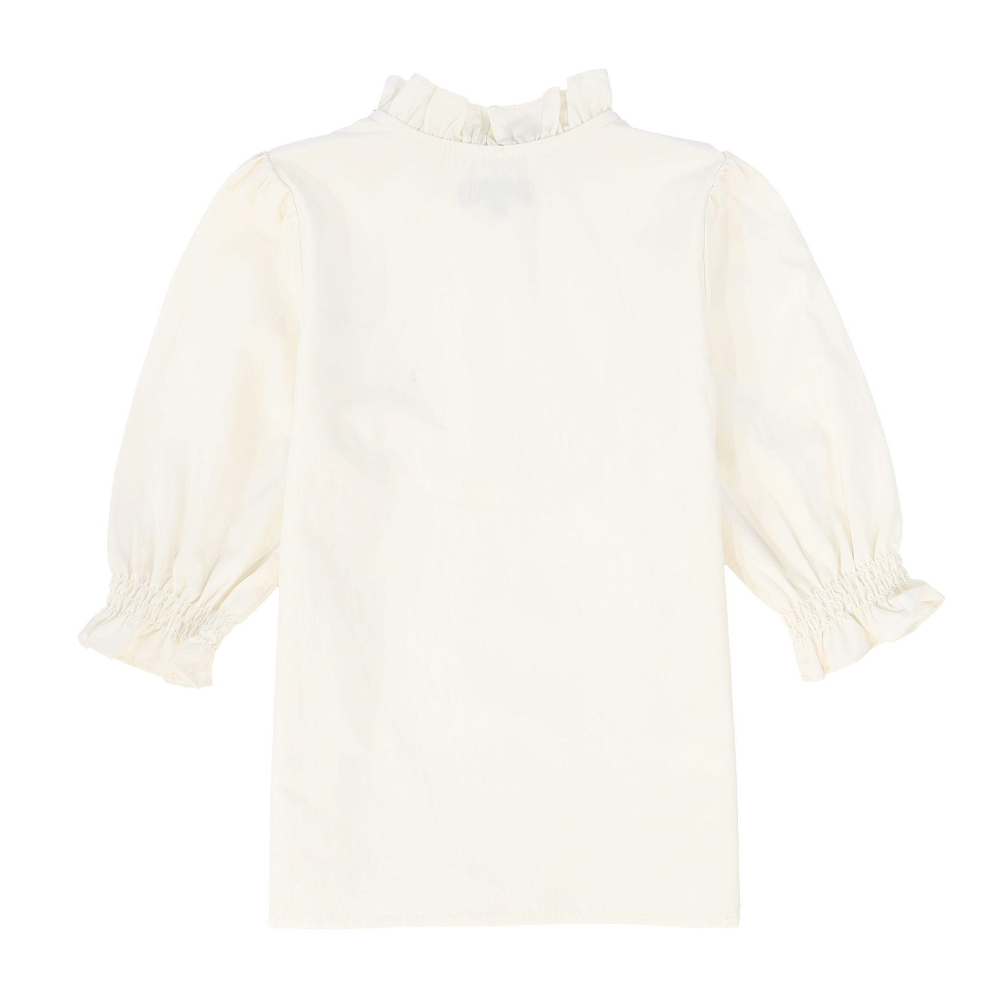 Girls Pleated Bib Blouse – Classic Cotton Top